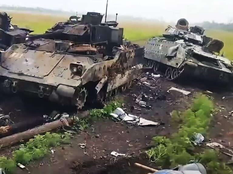 Destroyed Bradley IFV