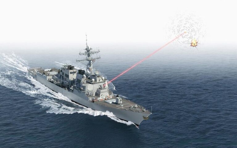 USS Preble fires HELIOS laser in stunning new US Navy photo