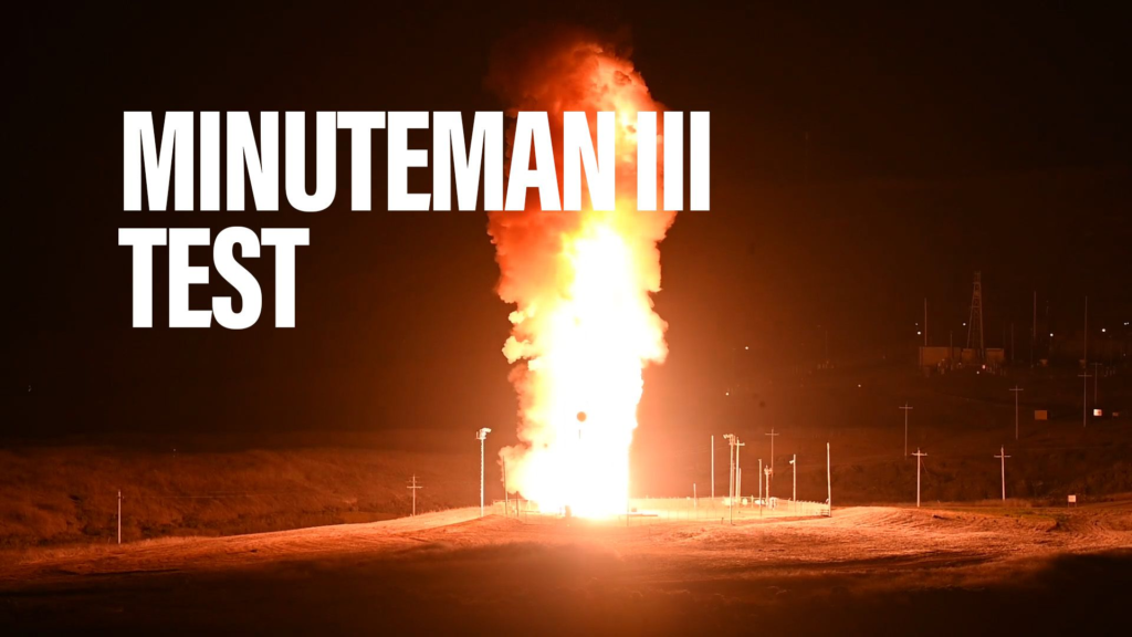 U.S. Test-Launches Minuteman III ICBM