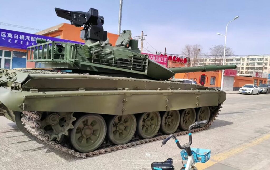 Modernized T-72 with a Chinese turret from the Type 96B tank, July 2025. Photo: China military