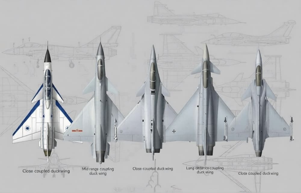All Canards + Delta Wing 4th Generation Fighter Jets
