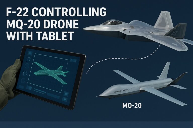 F-22 Drone Wingman Test — MQ-20 Cockpit Control