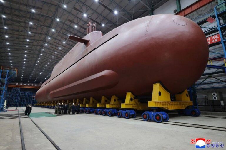 Kim Jong Un Visits 8,700-Ton Nuclear Missile Submarine | Courtesy KCNA