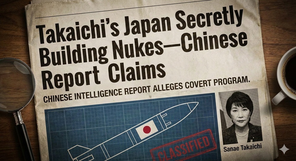 Takaichi’s Japan Secretly Building Nukes—Chinese Report Claims