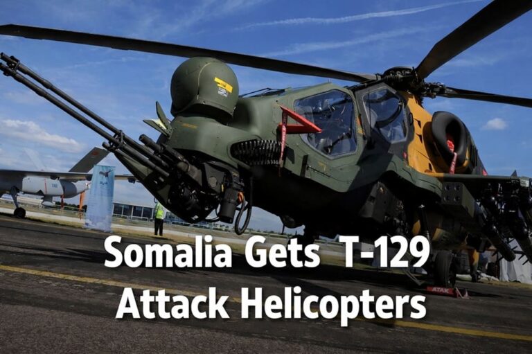 Somalia inducts Turkish T-129 Attack Helicopters