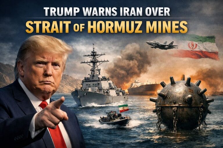 Trump Warns Iran Over Strait of Hormuz Mines