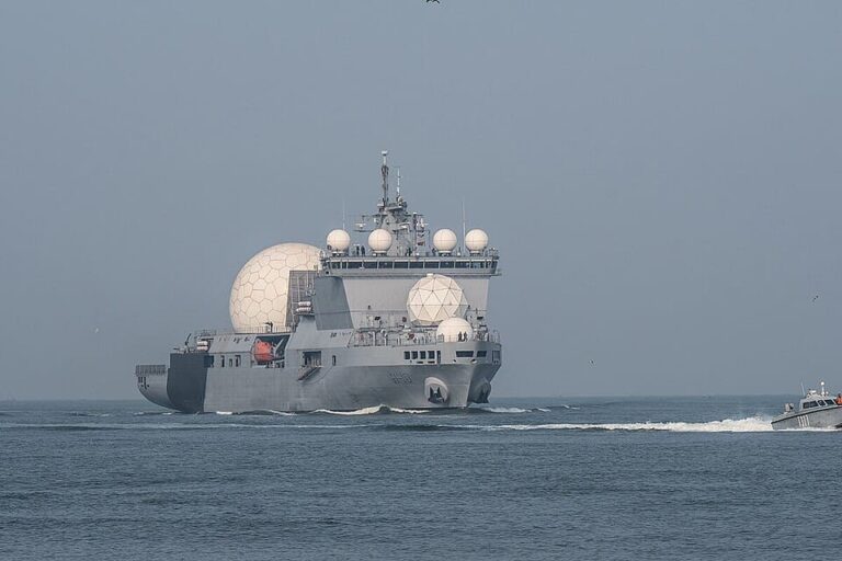 INS Dhruv Tracks Pakistan Missile Test at Sea