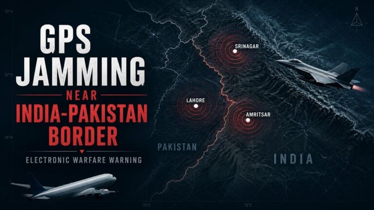 Intense GPS Jamming Near India-Pakistan Border