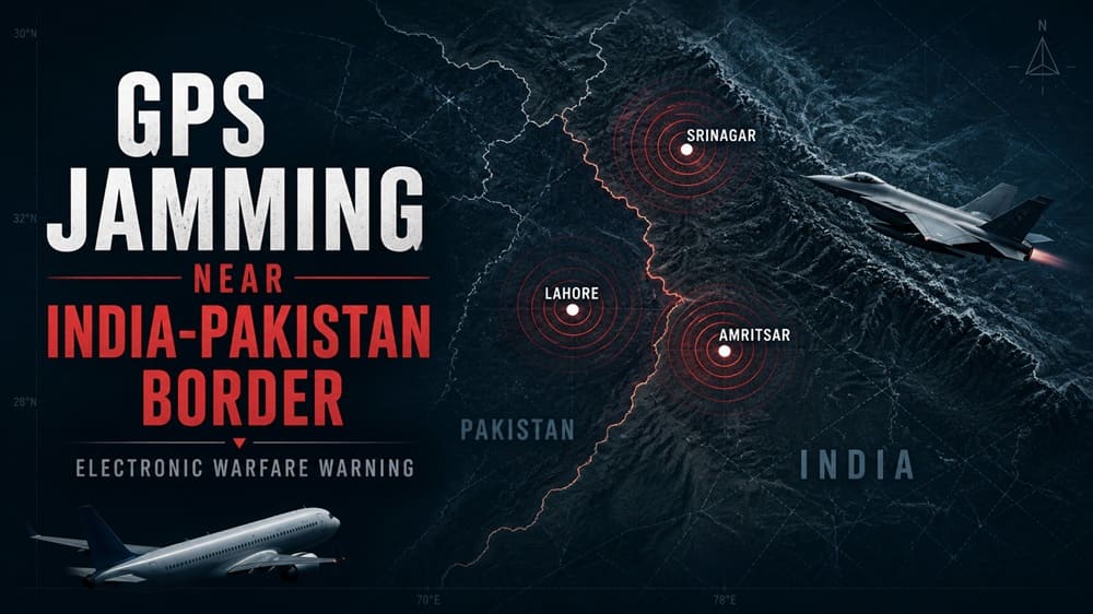 Intense GPS Jamming Near India-Pakistan Border