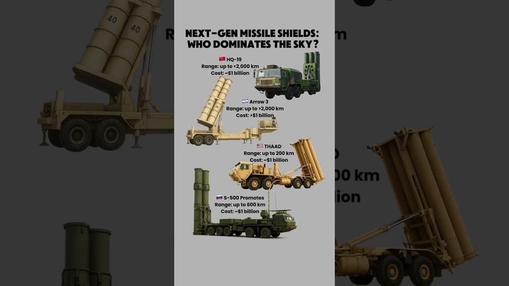 THAAD vs Arrow-3 vs HQ-19 vs S-500: Limits