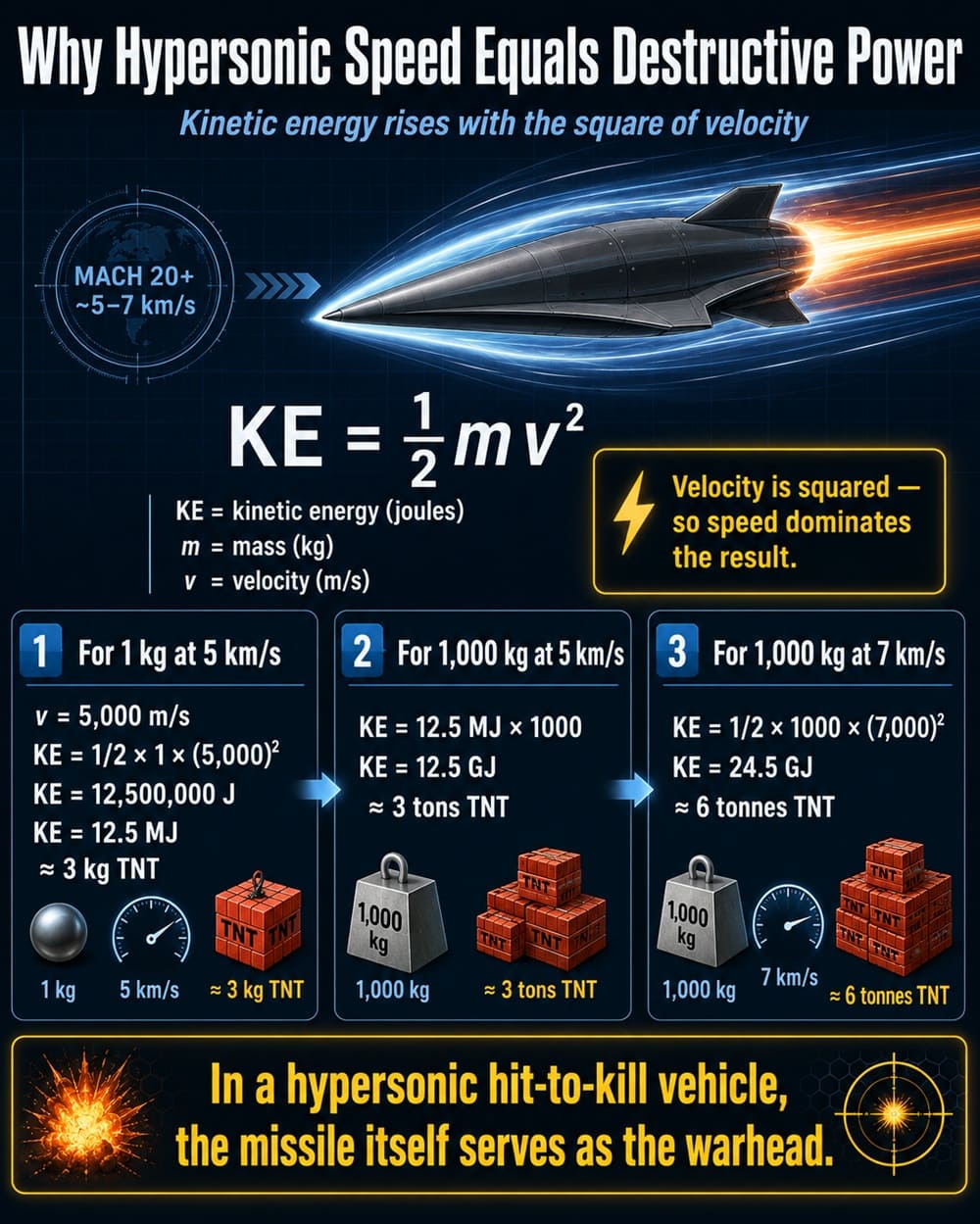 Hypersonic Missiles Without Warheads