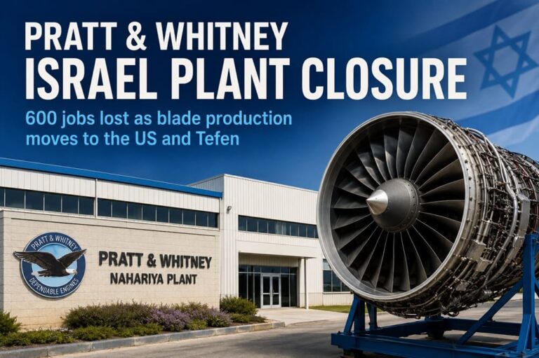 Pratt & Whitney Israel Plant Closure after 50+ years