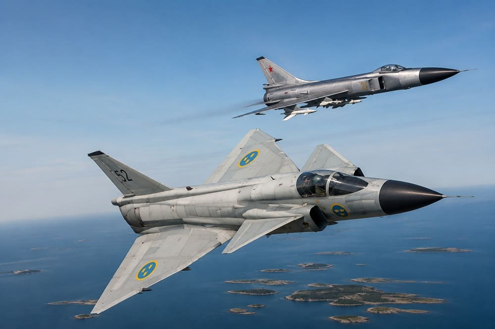 SH 37 Viggen vs Su-15: Baltic Cold War Crash