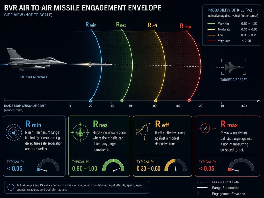 A BVR missile No-Escape Zone